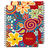 Hippee Flower Power Spiral Notebook
