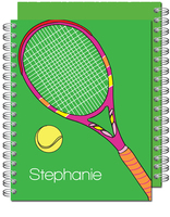 Girls Tennis Spiral Notebook