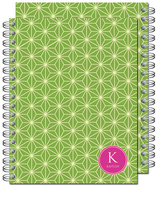 Green Stars Spiral Notebook