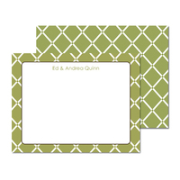 Green Bamboo Flat Note Cards