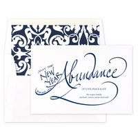 Abundance of Love Peace and Joy Jewish New Year Cards