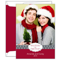 Cranberry Label Chic Photo Cards