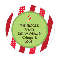 Sweet Candy Cane Address Labels