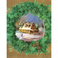 Home Inside Wreath Holiday Cards
