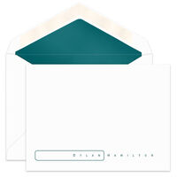 Carla Flat Note Cards  - Raised Ink