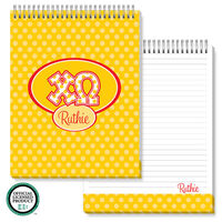 Chi Omega Jumbo Spiral Top Notepads