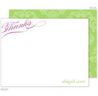 Mod Thanks Flat Note Cards