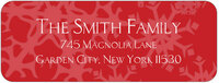 Red Snowflakes Address Labels