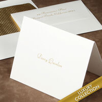 Luxury Darcy Foldover Note Card Collection on Triple Thick Stock
