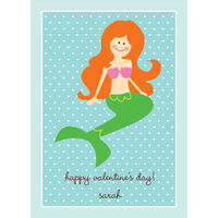 Mermaid Valentine Exchange Cards
