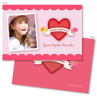 Heart Photo Valentine Exchange Cards