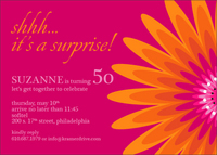 Vibrant Bloom Party Invitations