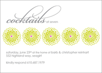 Five Blossoms Party Invitations