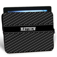 Black Stripe iPad Sleeve