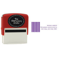 Herringbone Address Self-Inking Stamper