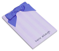 Lavender Stripe Bow Notepads