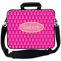 Breast Cancer Ribbon Laptop Bag