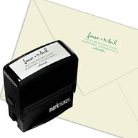 Script Name Rectangle Self-Inking Stamper