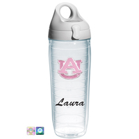 Auburn University Pink Personalized Water Bottle