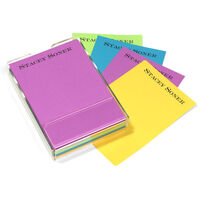 Stacks of Color Notes and Acrylic Holder