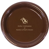 Personalized Derby Plastic Plates