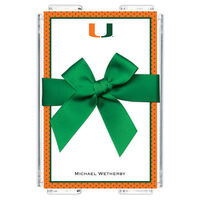 University of Miami Memo Sheets with Acrylic Holder