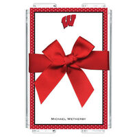 University of Wisconsin Memo Sheets with Acrylic Holder