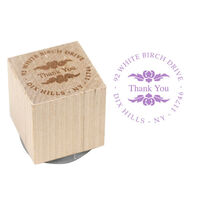 Thank You Wood Block Rubber Stamp