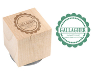 Gallagher Court Wood Block Rubber Stamp