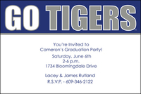 University of Memphis Go Tigers Invitations
