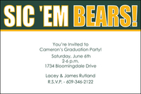 Baylor University Sic 'Em Bears Invitations