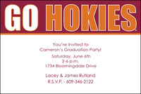 Virginia Tech Go Hokies Invitations