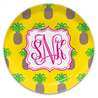 Pineapples Melamine Plate