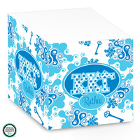 Kappa Kappa Gamma Swirl Sticky Note Cube