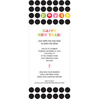 Colorful Party Dots Invitations