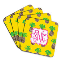 Pineapples Coaster Set