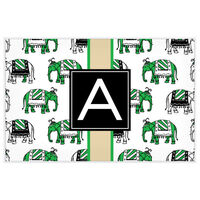 Green Elephant Laminated Placemat