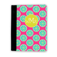 Pink Turquoise Wheels iPad Cover