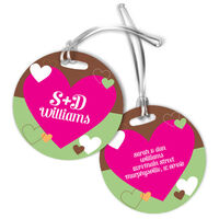 Stitched Hearts Luggage Tags