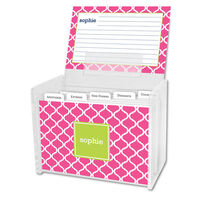 Raspberry Ann Tile Recipe Box and Recipe Cards