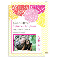 Fresh Floral Photo Save the Date Announcements
