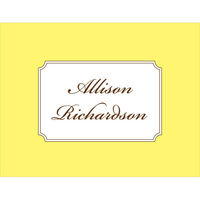 Yellow Elegance Foldover Note Cards