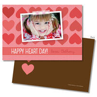 Happy Heart Day Photo Valentine Exchange Cards