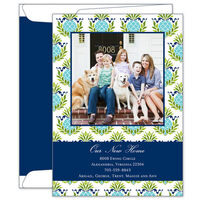 Repeat Cornflower Pineapple Photo Moving Cards