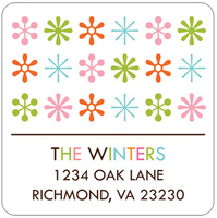 Brights Flakes Address Labels