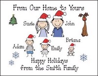 Santa Hat Family Holiday Card