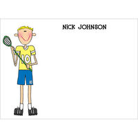 The LaCrosse Boy Flat Note Cards