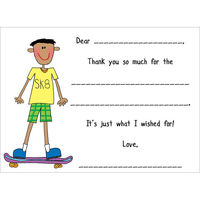 The Skateboarder Birthday Fill In Notecards