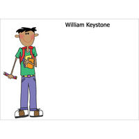 The School Boy Flat Note Cards