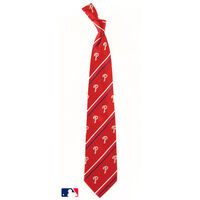 Philadelphia Phillies Cambridge Striped Silk Necktie
